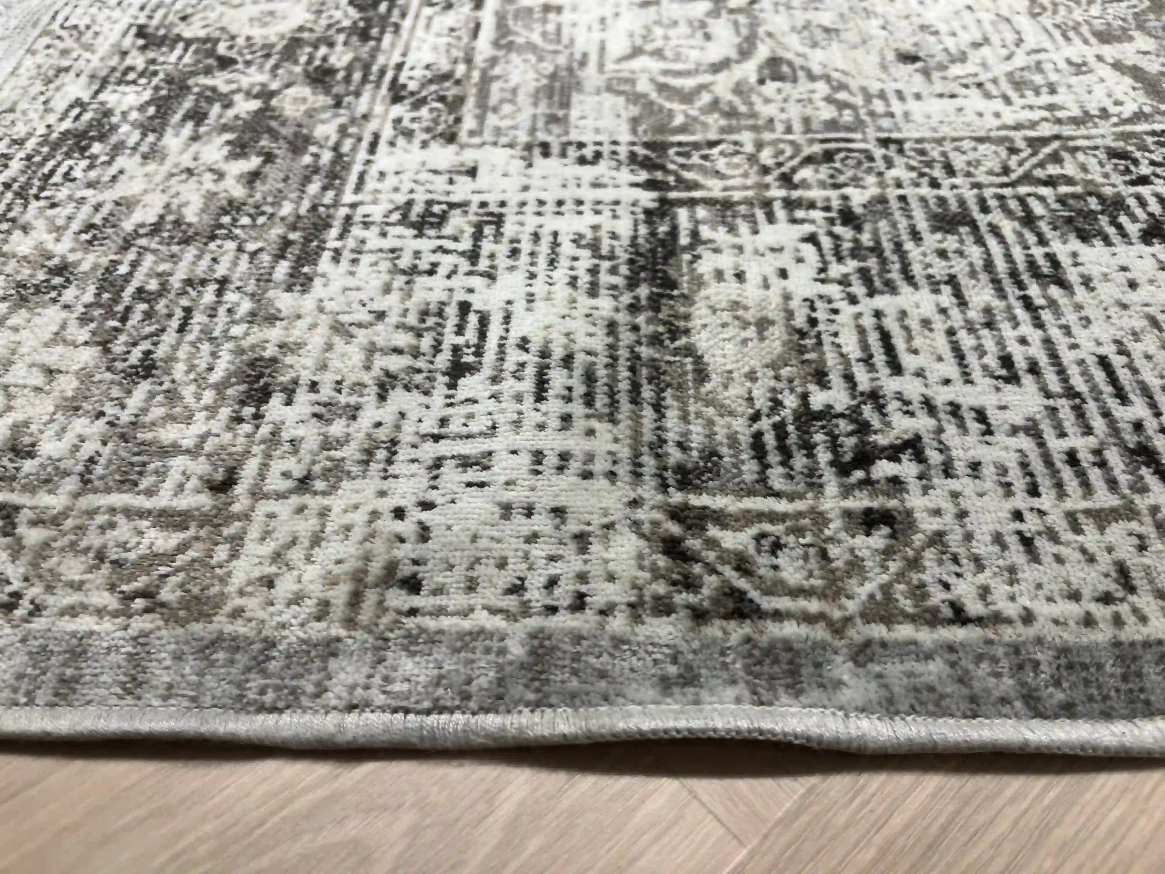 שטיח וינטג' משי 639 06 אפור | SILK