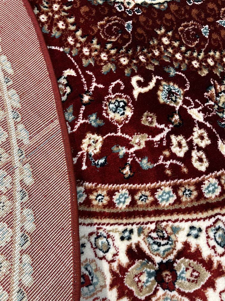 שטיח פלורה עגול 235 אדום | FLORA