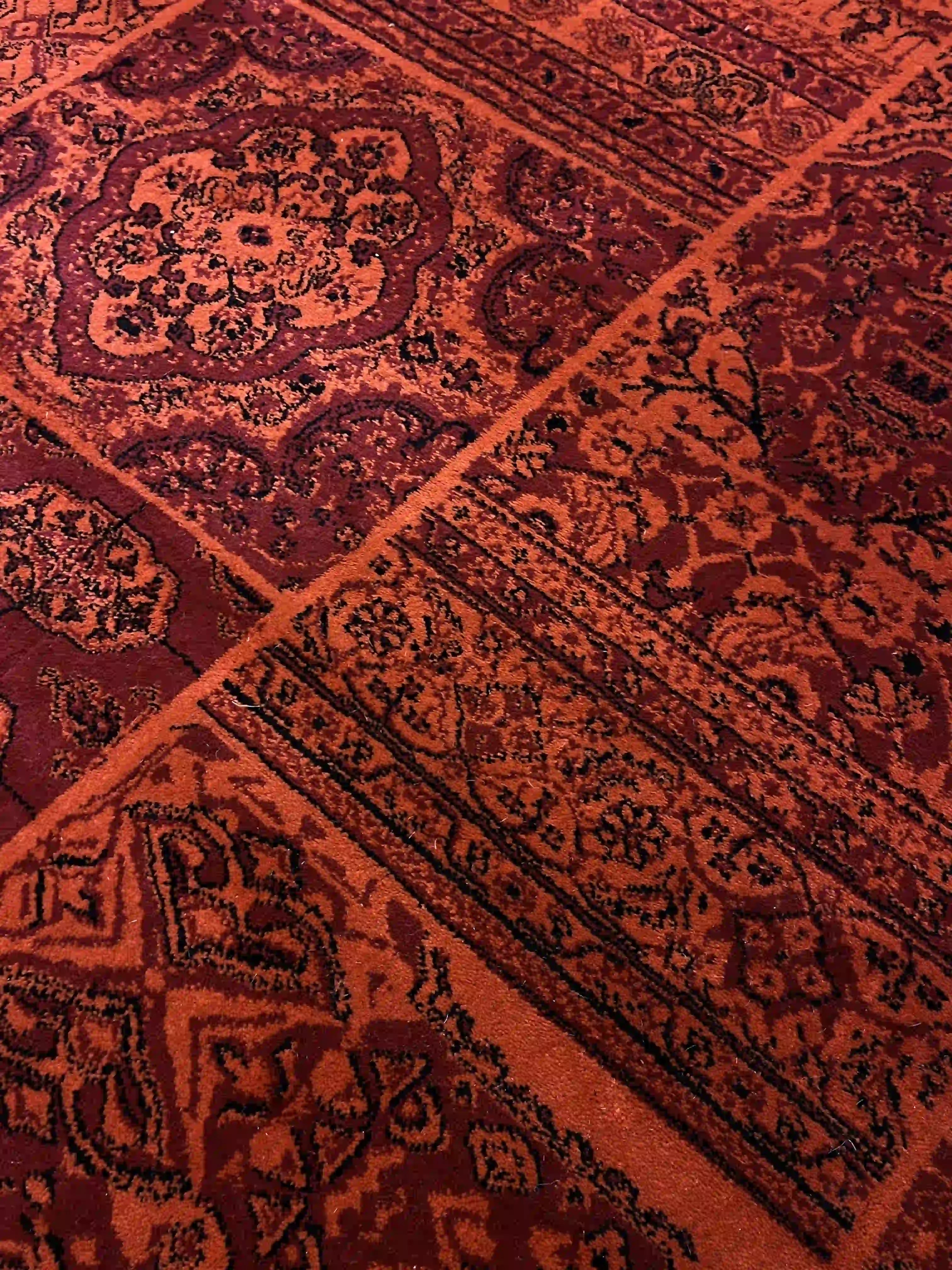 שטיח עגול אפגני 238 אדום | AFGHAN