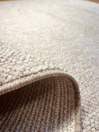 Natural light beige loop pile carpet 315 CREATION