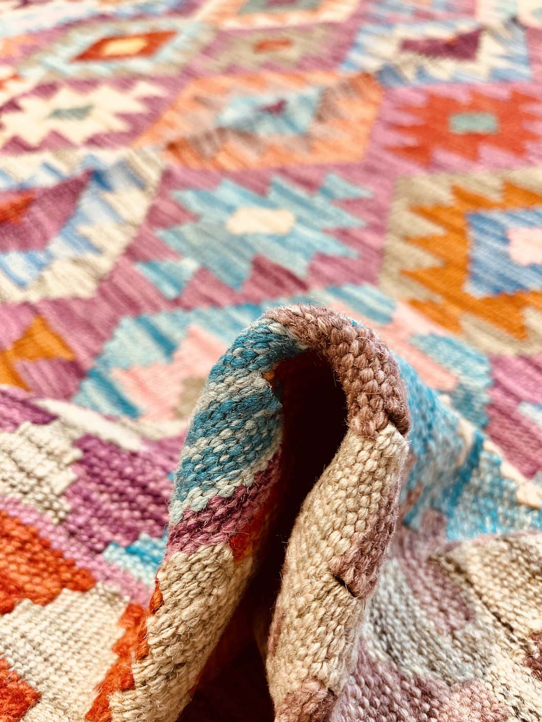 שטיח קילים 666 ורוד 244*171 | KILIM