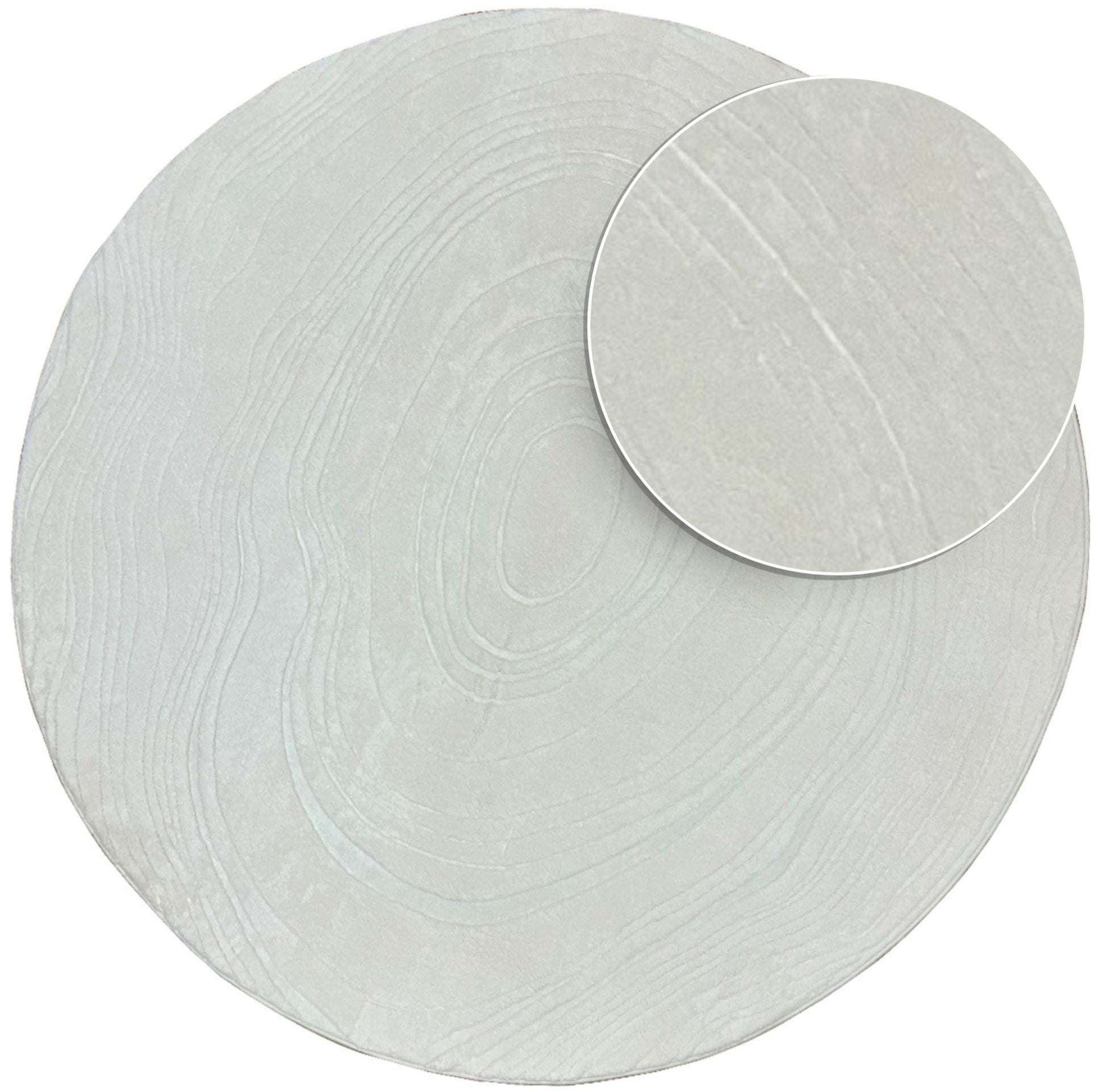 שטיח עגול אלפי 473 לבן | ALFI