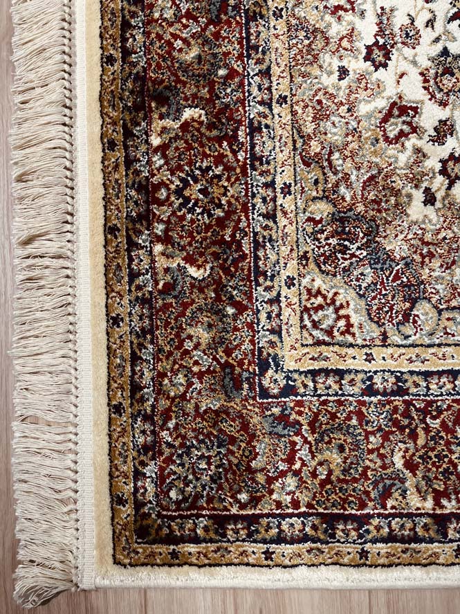 שטיח סילקי קאשן 617 בז' אדום