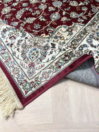 Persian Silk Carpet 639 02 Red/Beige | SILK