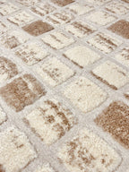 Nordic round rug Serena 317 02 beige | SERENA