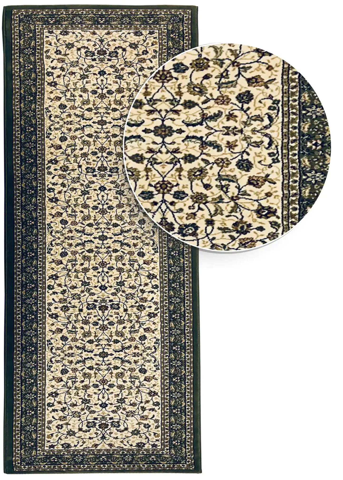 שטיח ראנר בלגי ירוק 607