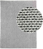 Natural loop pile rug 309 white/dark grey | CREATION