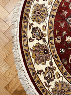 שטיח עגול פרסי משי 232 04 אדום | SILK