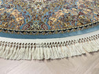 Tehran Round Carpet 631 Light Blue | TEHRAN