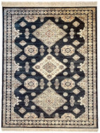 Vintage Silk Carpet 639 07 Blue | SILK