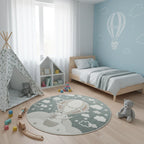 Children's Round Carpet Balloon Blooming 30 03 Colorful | KIDS