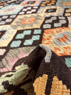 Kilim rug 673 coffee-brown/colorful 297*204 | KILIM