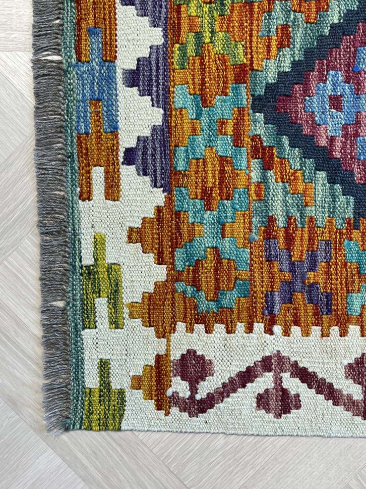 Kilim carpet 664 colorful 201*158 | KILIM