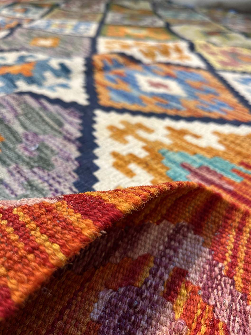 שטיח קילים 671 כתום/צבעוני 304*195 | KILIM