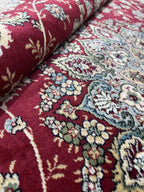 Persian Silk Carpet 639 02 Red/Beige | SILK