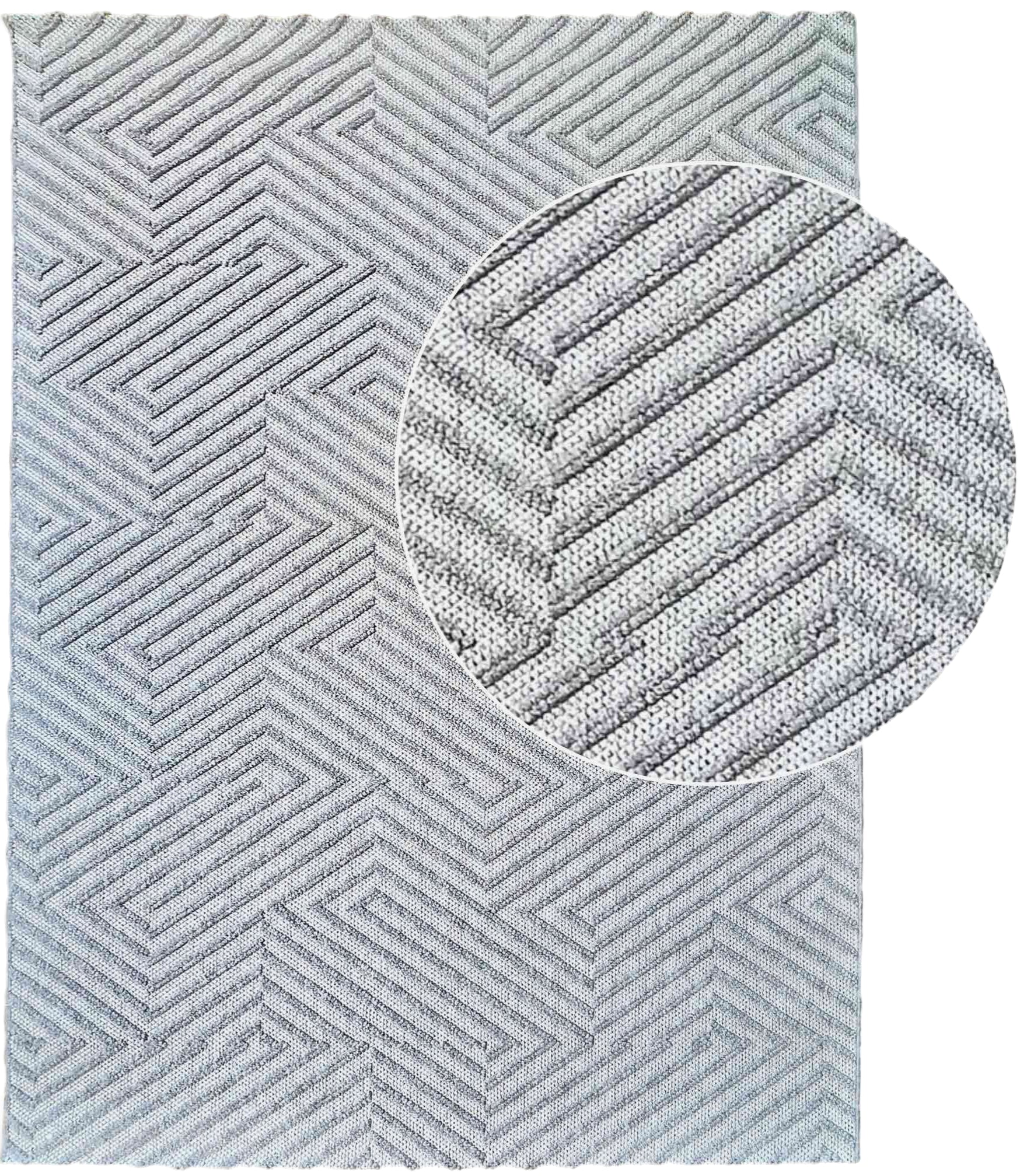 שטיח לולאות לופס 340 אפור | LOOPS