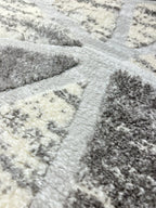 Nordic round rug Serena 317 03 gray | SERENA