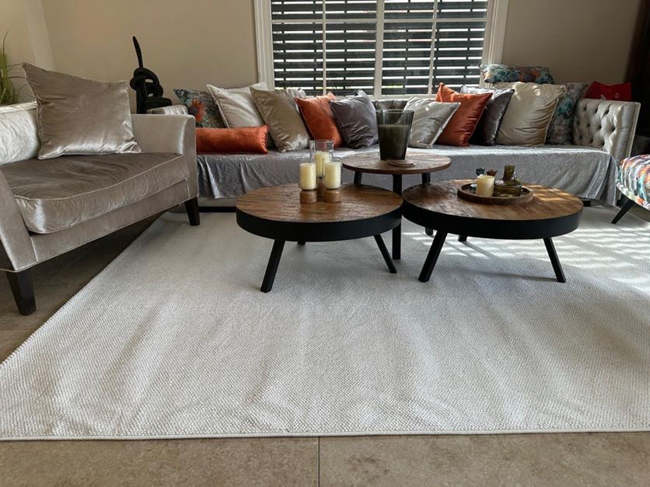 Looped carpet 289 white | CREATION