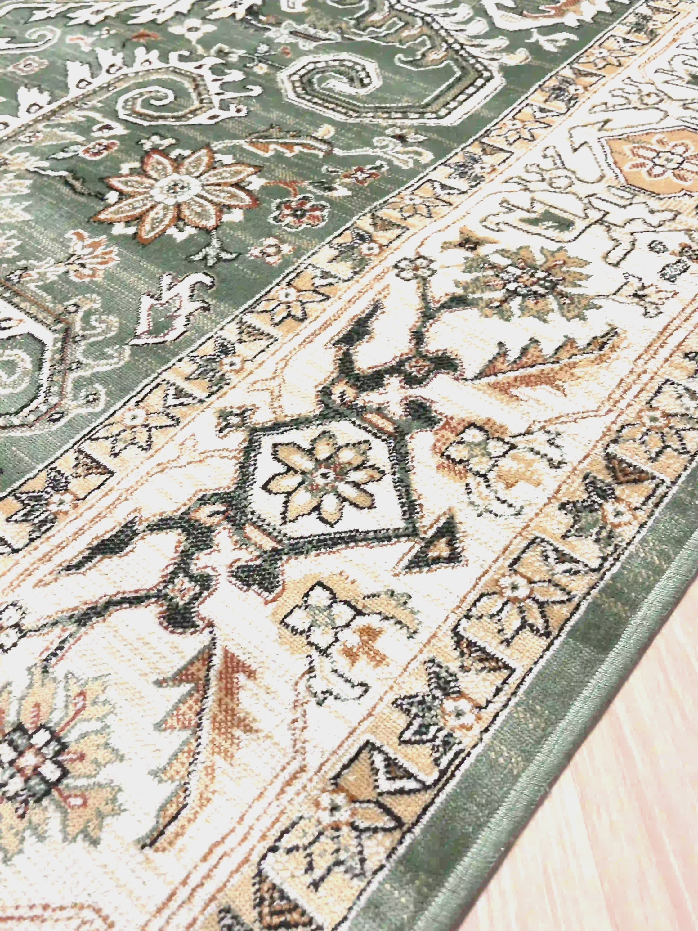 Vintage Silk Carpet 639 05 Green | SILK