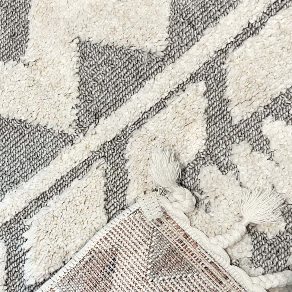 שטיח נורדי סקנדינבי 250 אפור/לבן | NORDIC