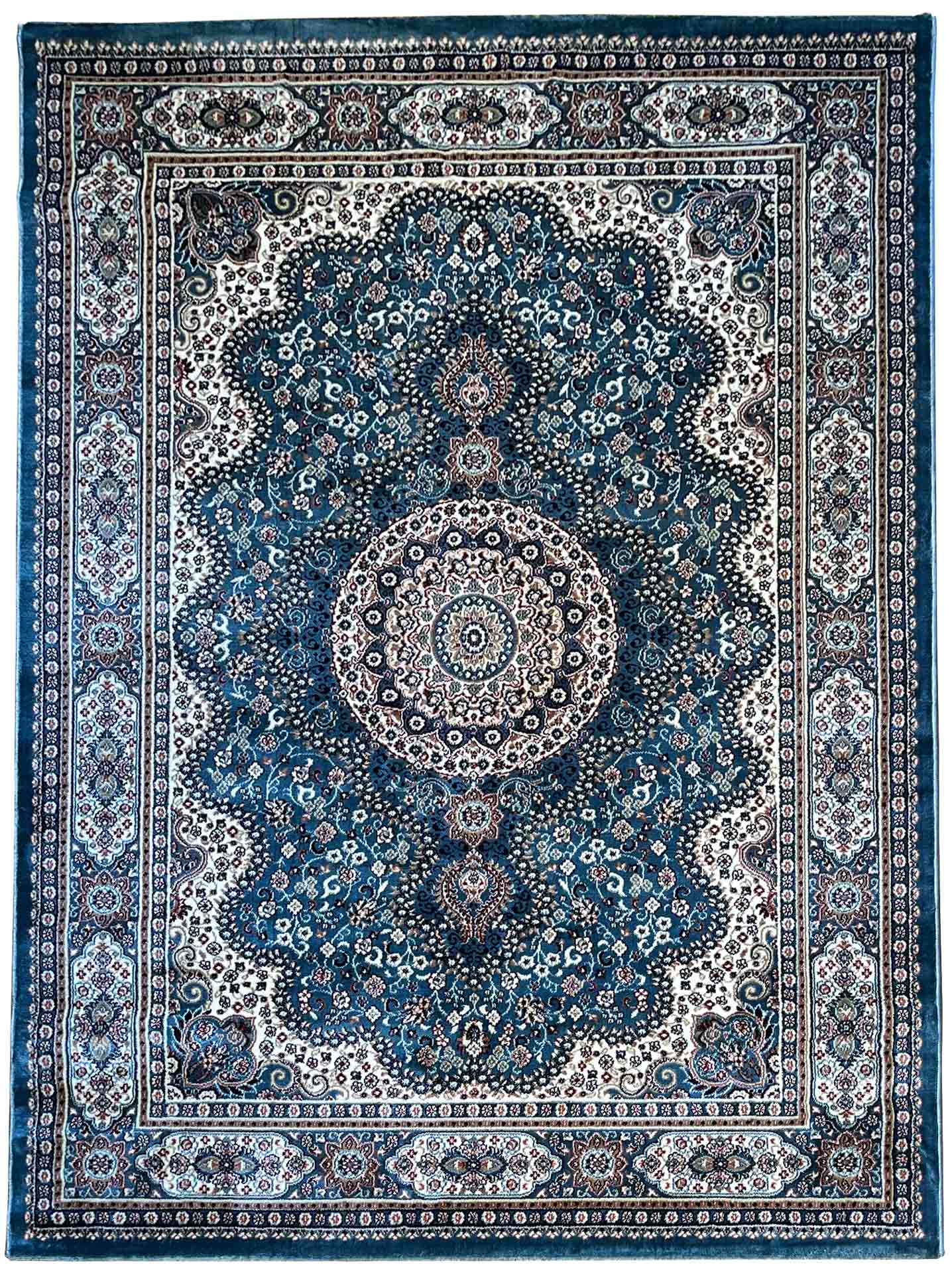 שטיח פלורה תכלת 621 | FLORA