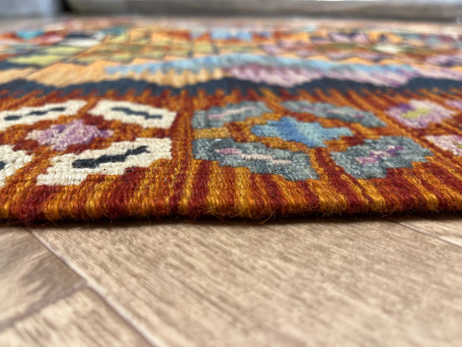 שטיח קילים 663 כתום/צבעוני 177*102 | KILIM