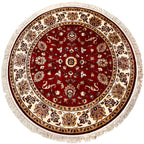 שטיח עגול פרסי משי 232 04 אדום | SILK