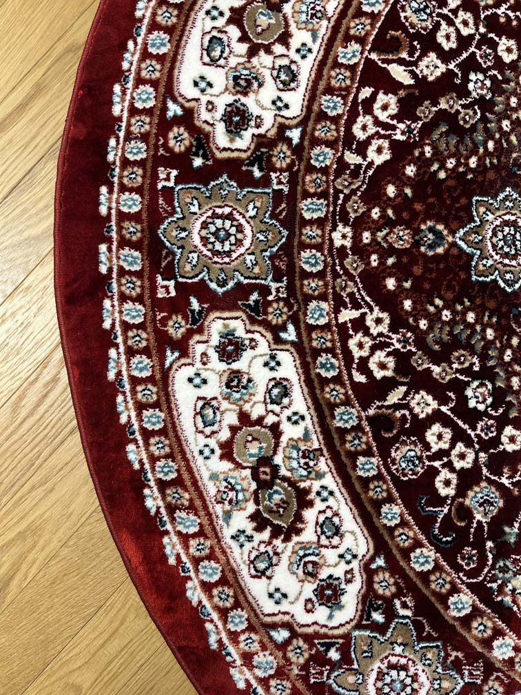 שטיח פלורה עגול 235 אדום | FLORA