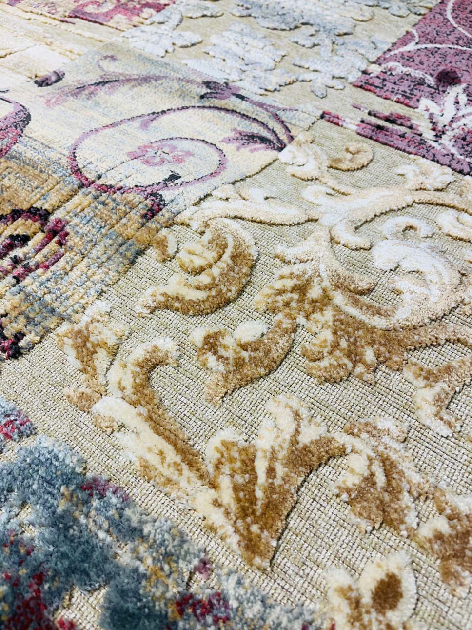 CRANBERRY Colorful Runner Rug 434