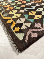 Kilim rug 673 coffee-brown/colorful 297*204 | KILIM