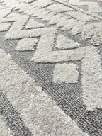 שטיח נורדי סקנדינבי 250 אפור/לבן | NORDIC