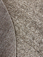 שטיח עגול חלק בייסיק 456 חום | basic