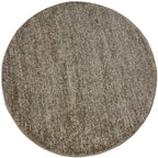 שטיח עגול חלק בייסיק 456 חום | basic