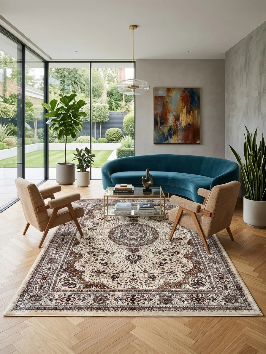 שטיח פלורה 559 בז' | FLORA