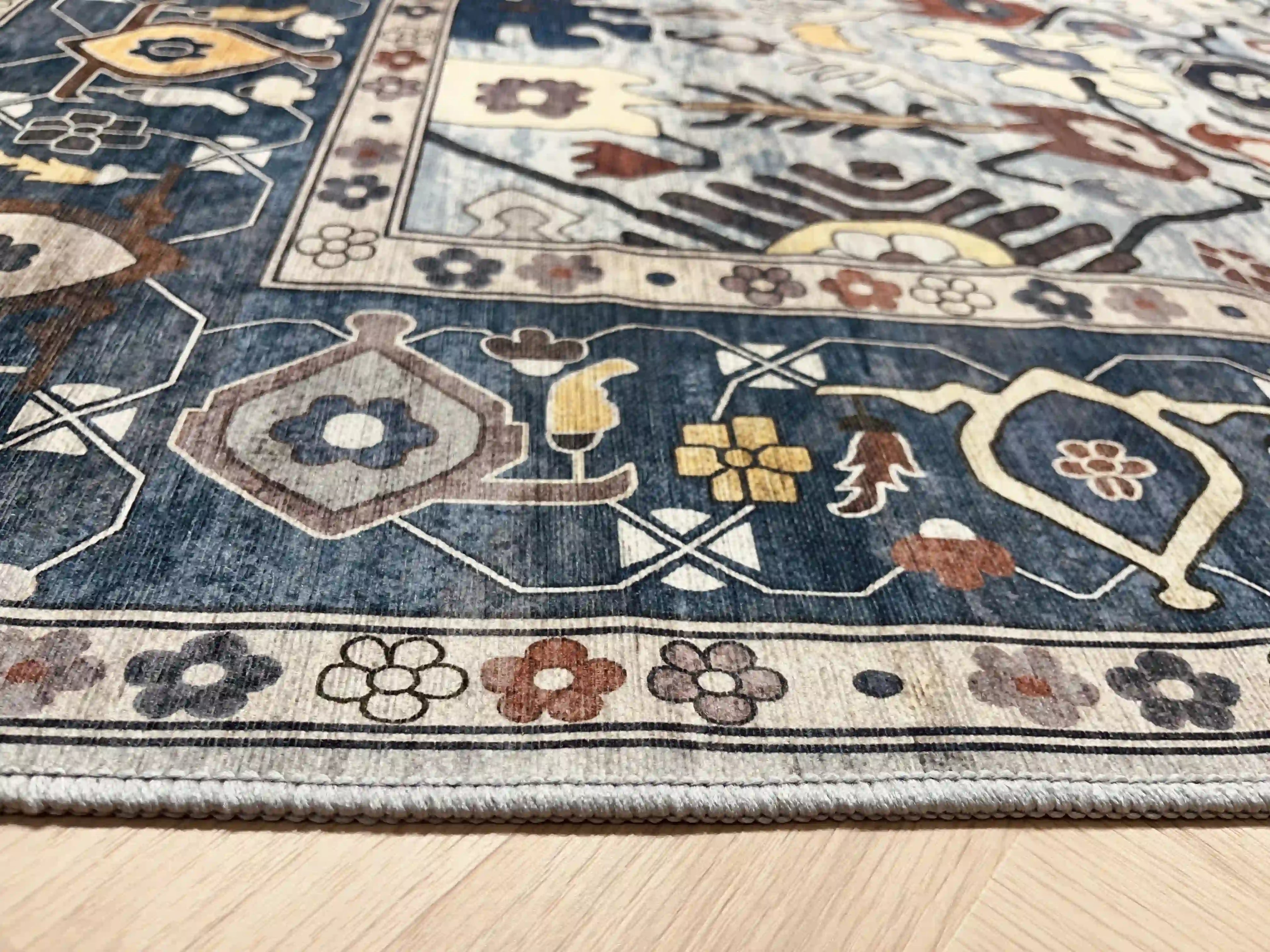 שטיח כביס קייסי 702 02 כחול | CASEY