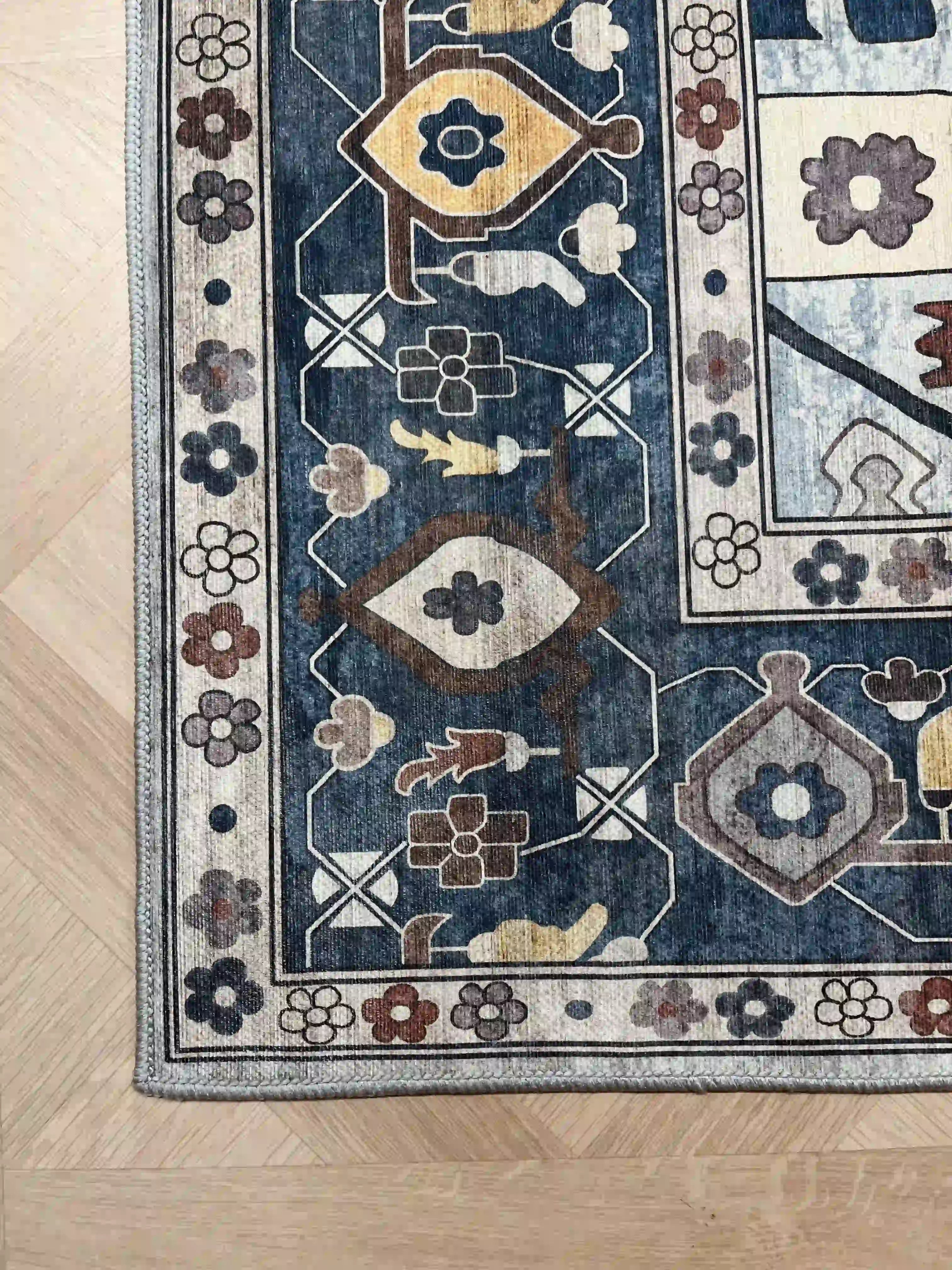 שטיח כביס קייסי 702 02 כחול | CASEY