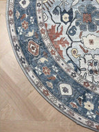 שטיח כביס עגול קייסי 702 02 כחול | CASEY