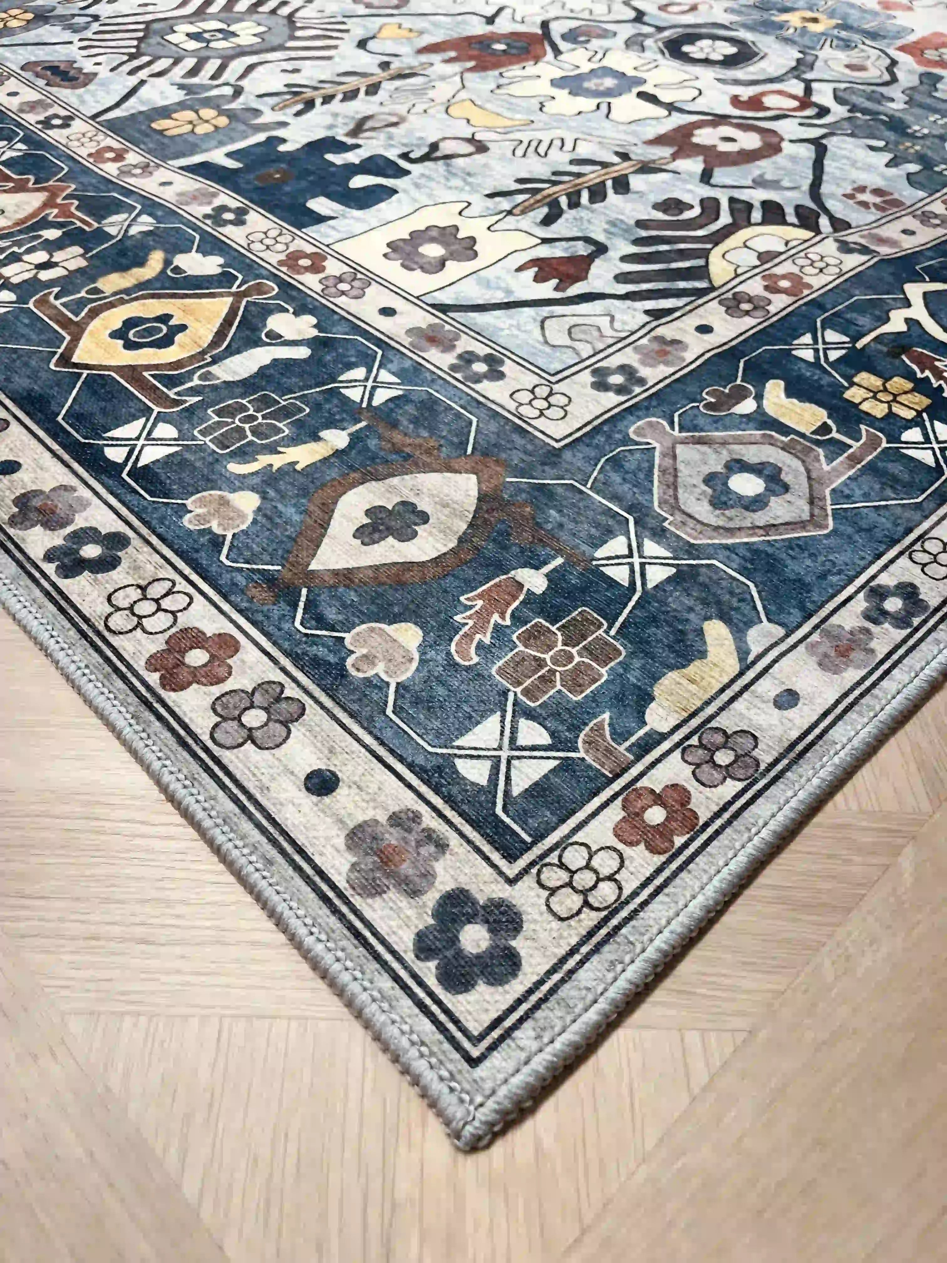 שטיח כביס ראנר קייסי 702 02 כחול | CASEY