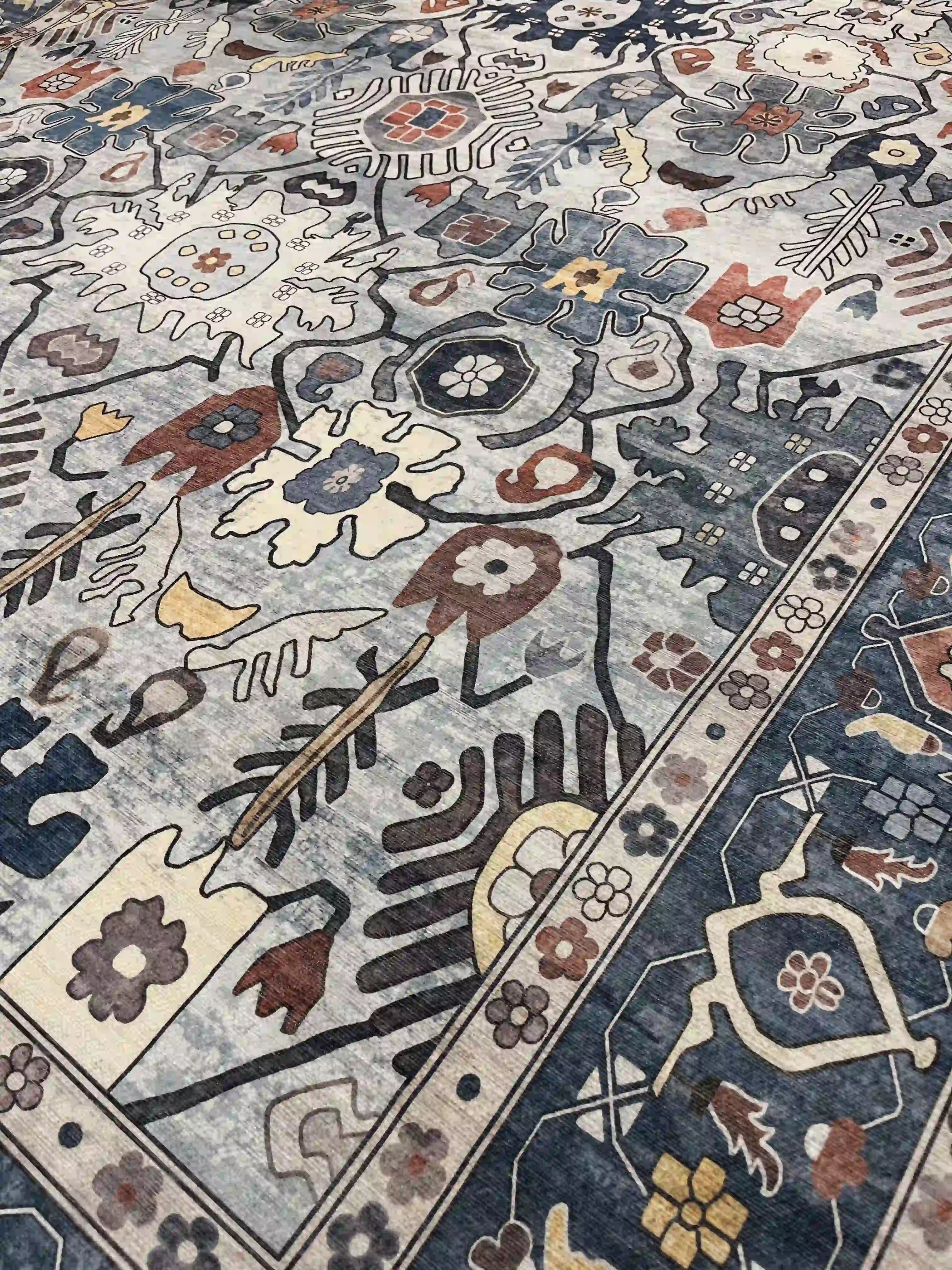 שטיח כביס קייסי 702 02 כחול | CASEY