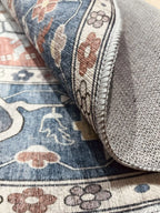 שטיח כביס עגול קייסי 702 02 כחול | CASEY