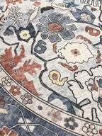 שטיח כביס עגול קייסי 702 02 כחול | CASEY