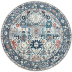 שטיח כביס עגול קייסי 702 02 כחול | CASEY