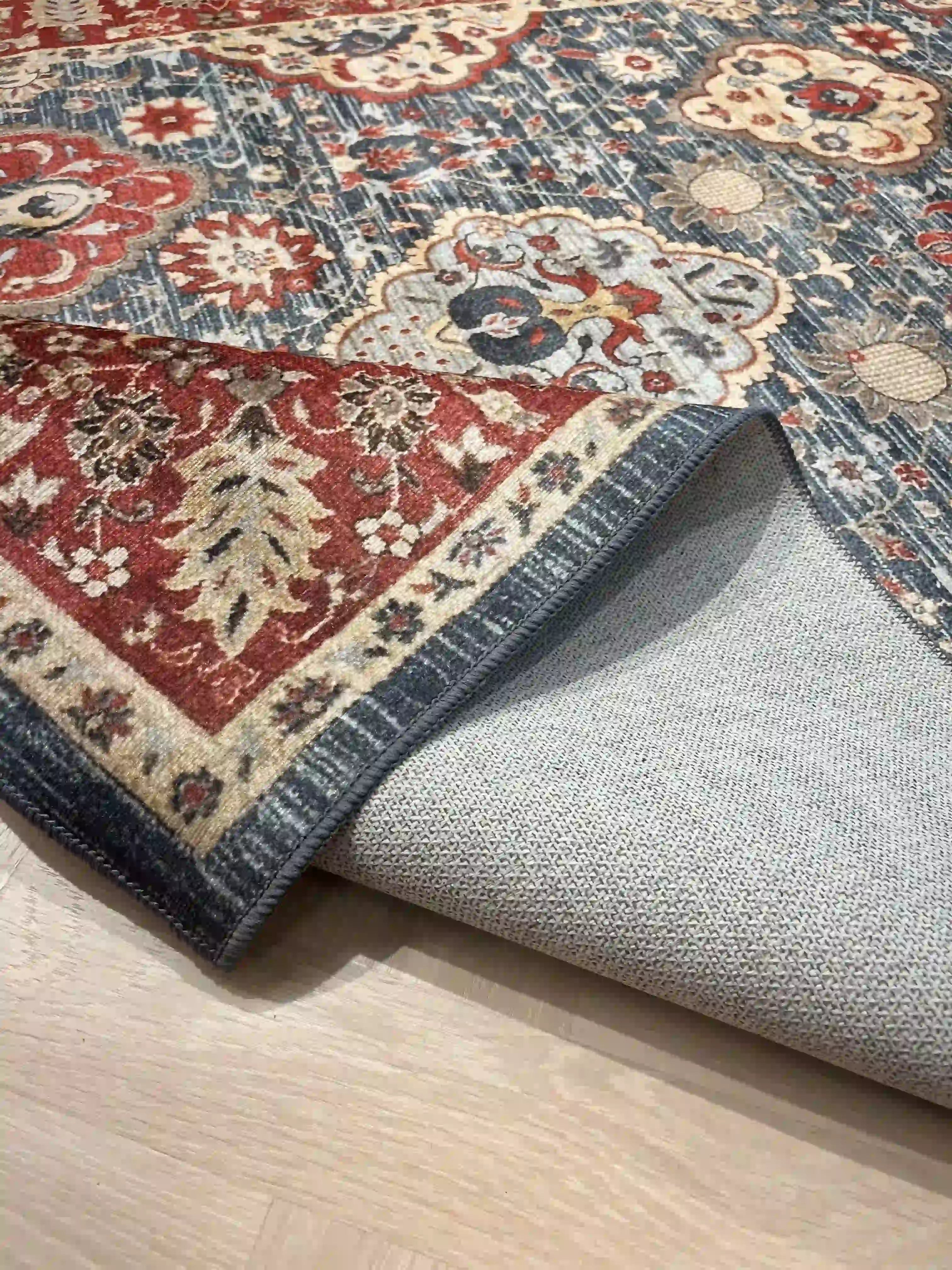 שטיח כביס קייסי 702 04 אדום/כחול | CASEY