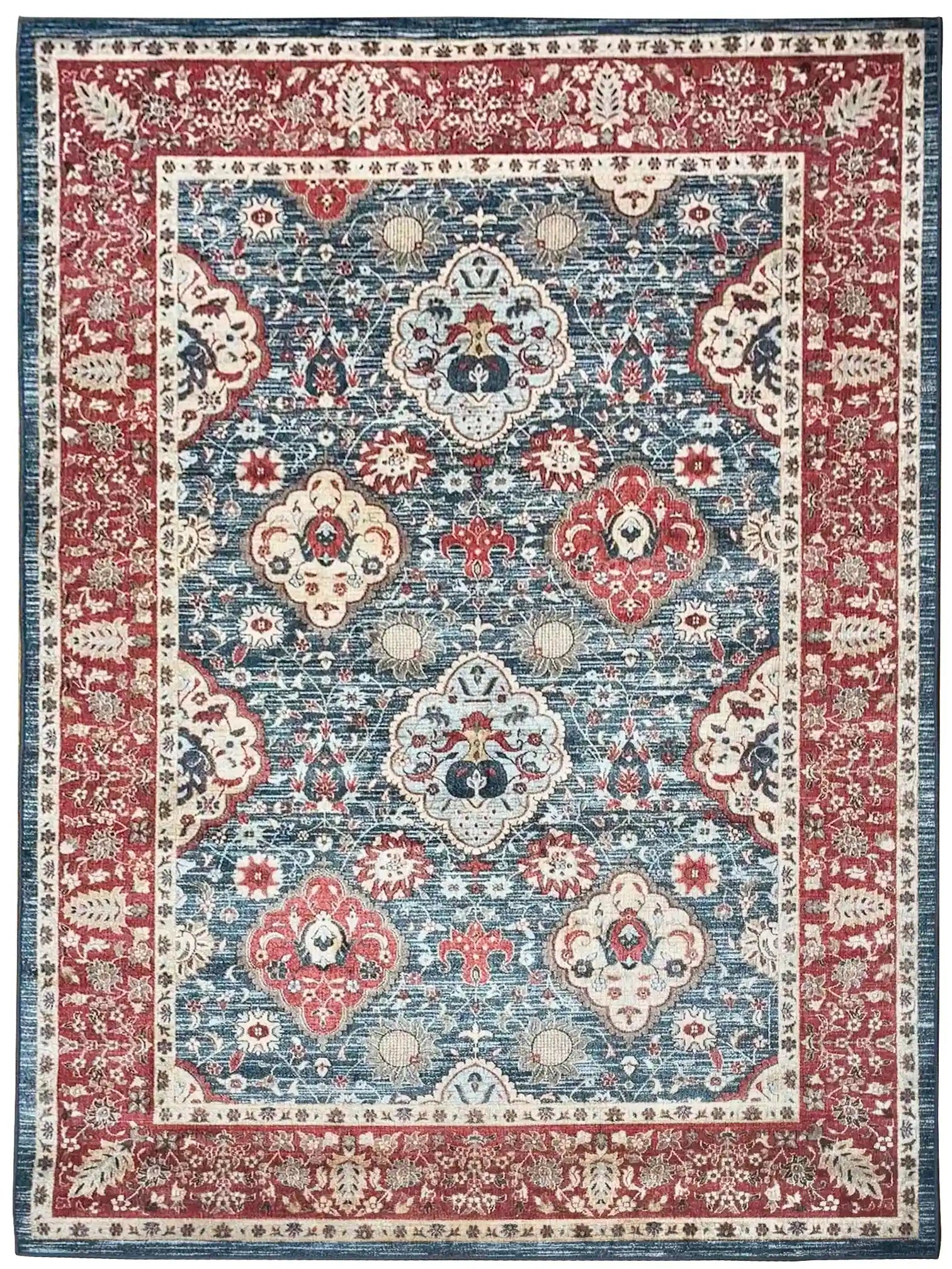 שטיח כביס קייסי 702 04 אדום/כחול | CASEY