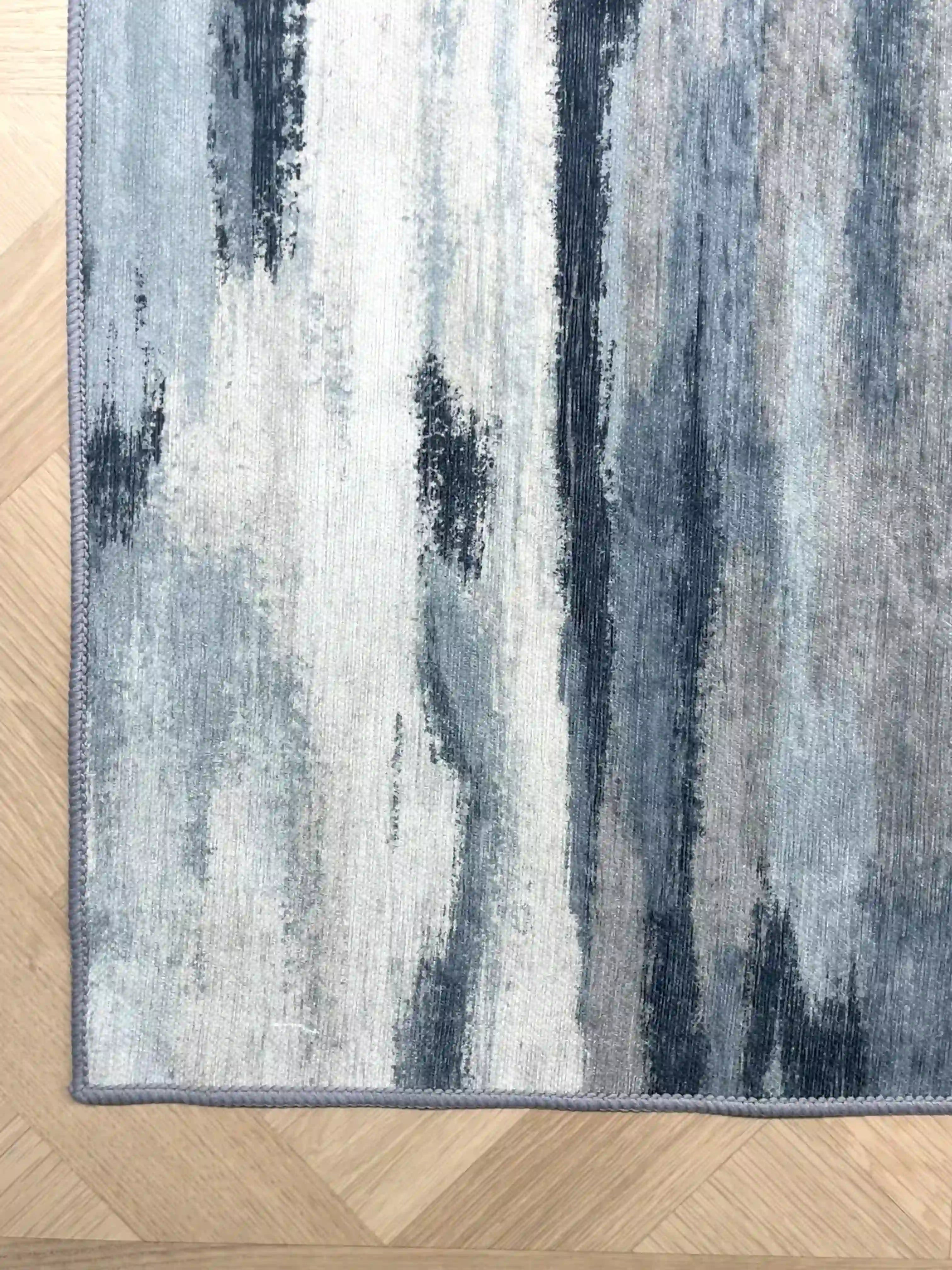 שטיח כביס אבסטרקט קייסי 702 05 כחול | CASEY