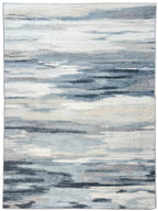 שטיח כביס אבסטרקט קייסי 702 05 כחול | CASEY