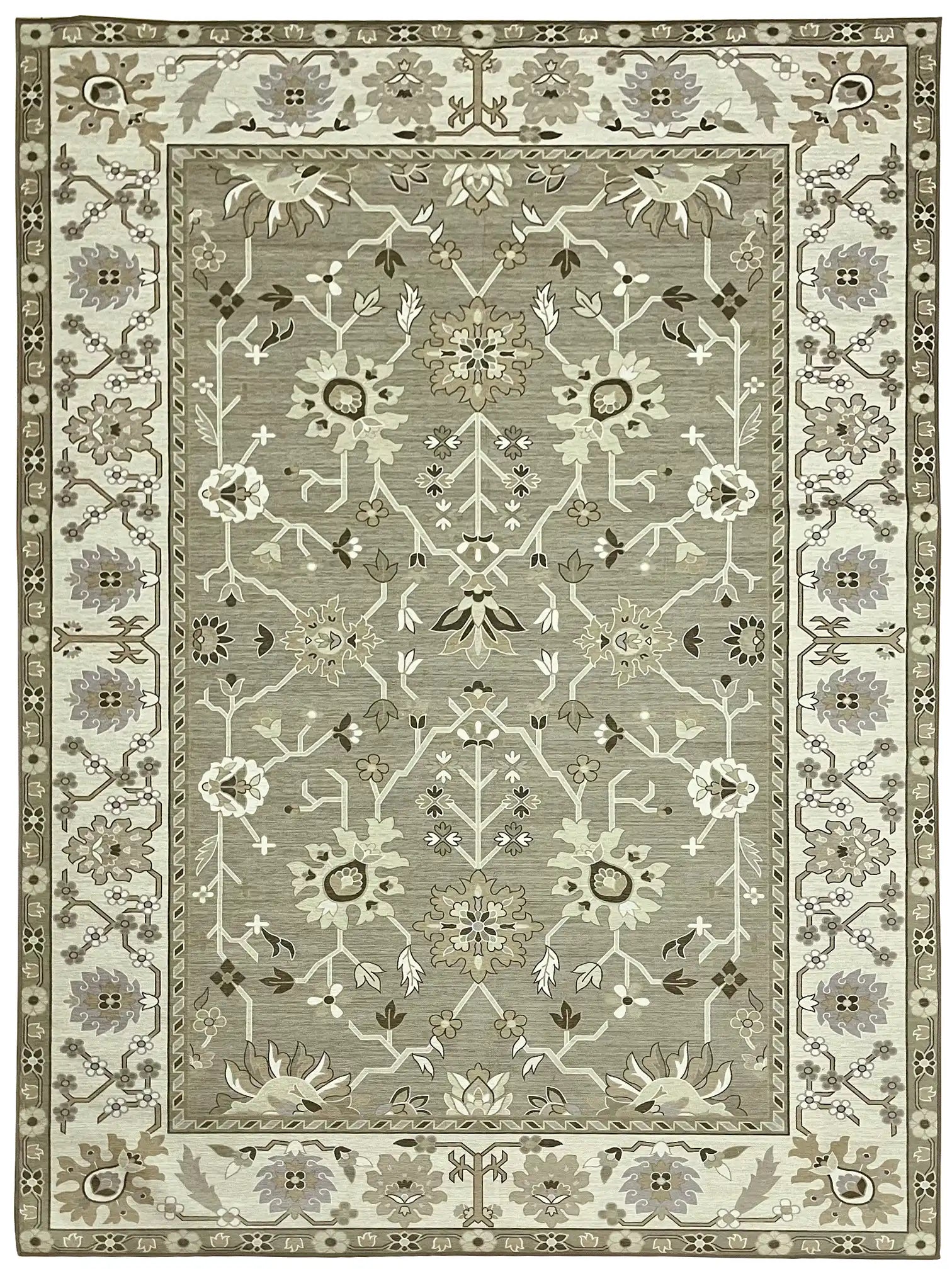 שטיח כביס אבסטרקט קייסי 702 07 ירוק | CASEY