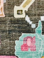 שטיח כביס פרסקו וינטג' 704 01 צבעוני | FRESCO