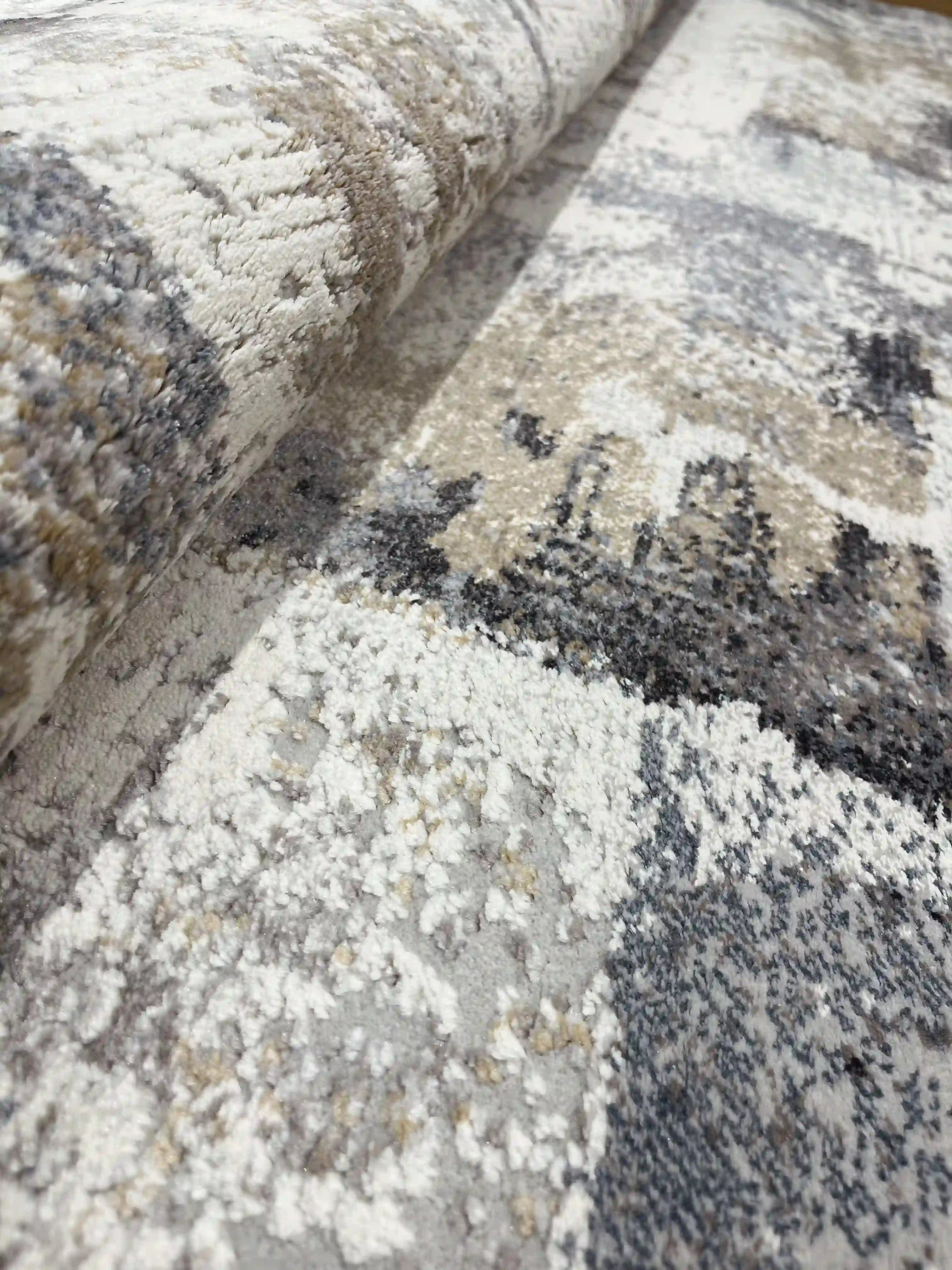 Brussels carpet beige/black 857 | BRUSSEL