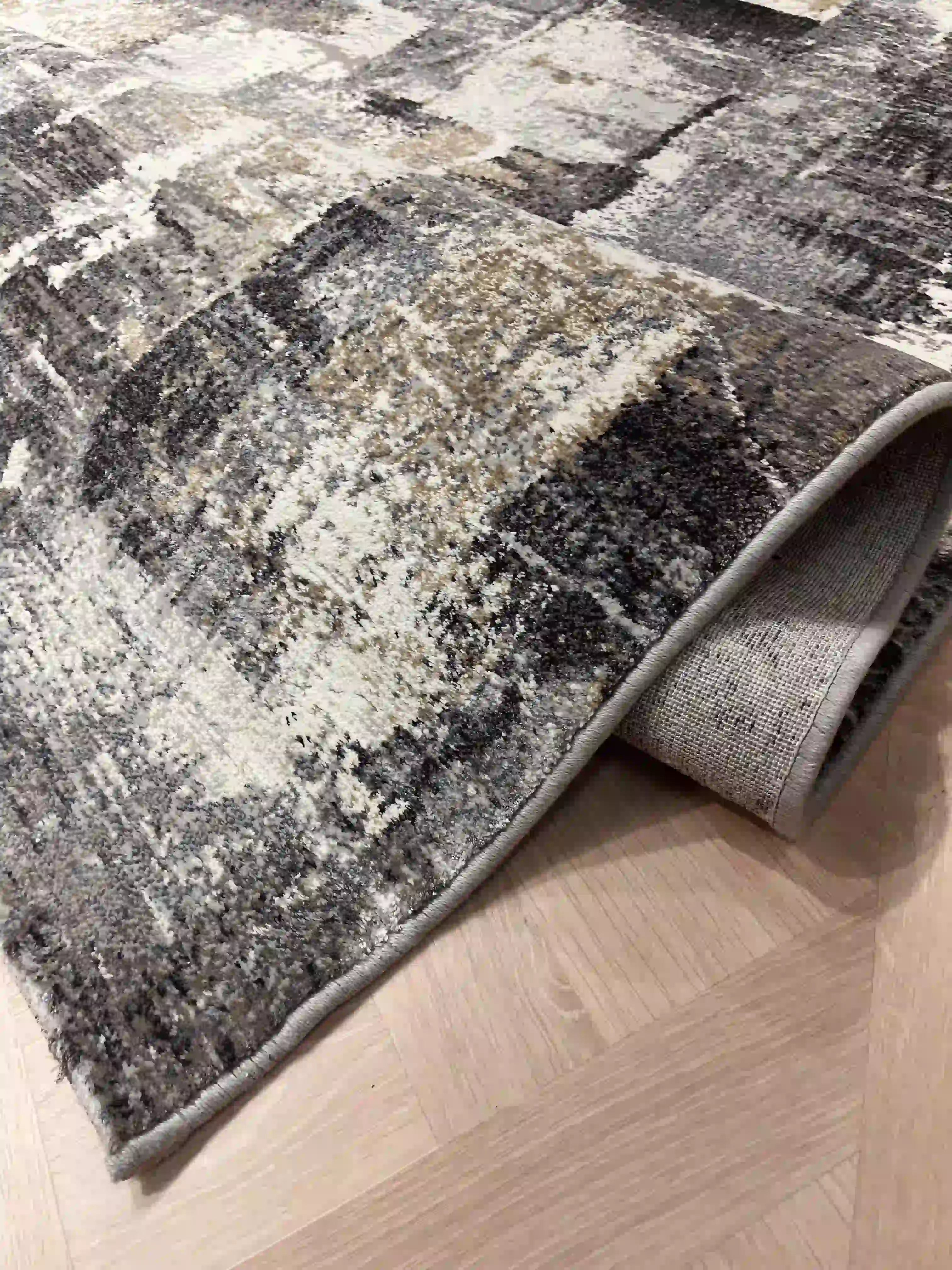 Brussels carpet beige/black 857 | BRUSSEL